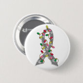Ruitenlint voor kerstverlichting ronde button 5,7 cm (Voorkant /achterkant)