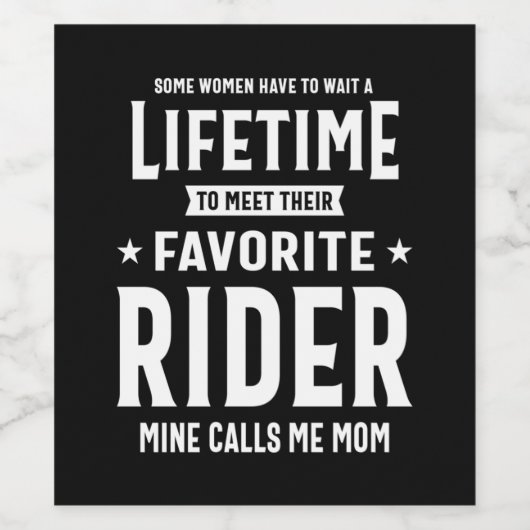 Ruitenmam van een Geweldige speler Wijn Etiket (Enkel label)