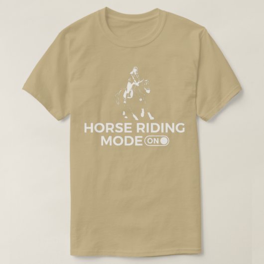 Ruitenmodus op Pony Rider Gift T-shirt (Design voorkant)