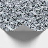 Ruitenpatroon met mousserende witte ruiten cadeaupapier (Hoek)