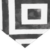 Ruitenpatroon met zwarte en witte Waterverf Medium Tafelloper (Hoek)