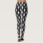 Ruitenpatroon van zwart-witte champagne leggings<br><div class="desc">Leggings van het patroon van zwart-witte champagne-fluitwijn Stomme damesvizieren met moderne gedrukte tekst. Koel kleding voor vrouwen. Geweldig om uit te gaan,  sport,  yoga,  dans,  rennen,  Birthday party,  bachelorette,  bruiloft,  meisjes nacht uit,  vrijgezellenfeest en nog veel meer.</div>