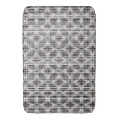 Ruitenpatroon zwart, wit en grijs badmat (Voorkant Verticaal)