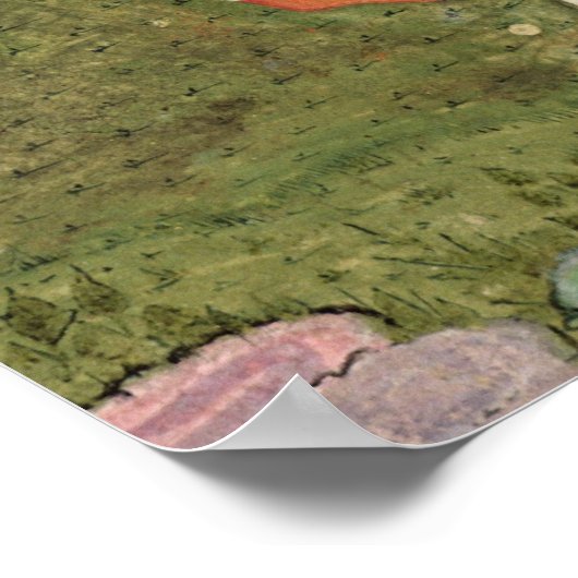 Ruitenportret van Sultan Osman II 1618 Poster (Hoek)