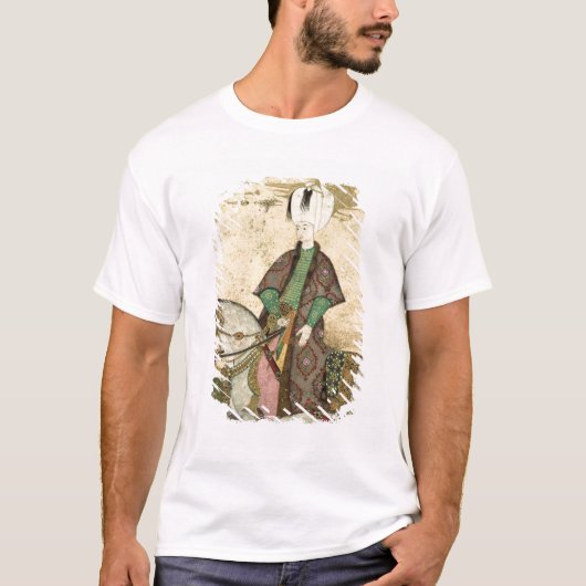 Ruitenportret van Sultan Osman II 1618 T-shirt (Voorkant)