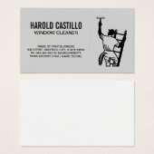 Ruitenreiniger Visitekaartje (Voorkant /achterkant)
