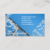 Ruitenreinigingsdienst  visitekaartje (Achterkant)