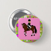 Ruitenrijder van eenouderdieren ronde button 5,7 cm (Voorkant /achterkant)