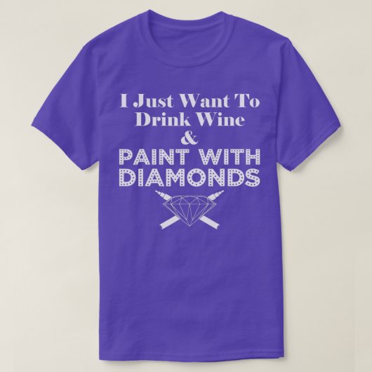 Ruitenschilderen en Drink wijn T-shirt (Design voorkant)