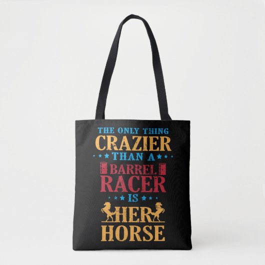 Ruitenschotel van Barrel Racers Crazy Tote Bag (Voorkant)