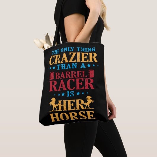 Ruitenschotel van Barrel Racers Crazy Tote Bag (Dichtbij)