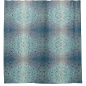 Ruitenspoelen van blauw douchegordijn (Voorkant)