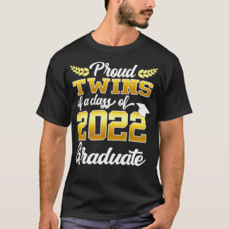 Ruitentweelingen van een klasse van 2022 Afstudere T-shirt