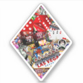 Ruitenvormig Kaart voor diamanten - Gamblers - opg Sticker (Voorkant)