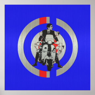 Ruitenwisser voor scooter poster