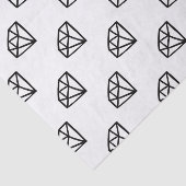 Ruitenwitte en zwarte versie tissuepapier (Detail)