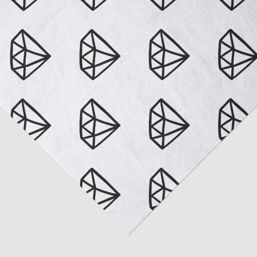 Ruitenwitte en zwarte versie tissuepapier (Detail)