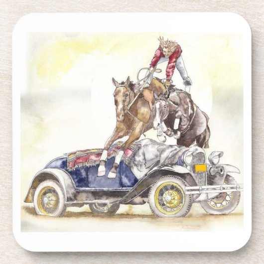 ruiter bier onderzetter (Voorkant)