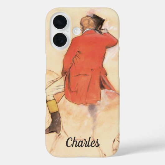 Ruiter in een rode jas door Edgar Degas Case-Mate iPhone Case (Achterkant)