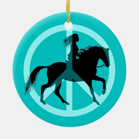 ruiter keramisch ornament (Achterkant)