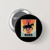 Ruiter paardrijden ronde button 5,7 cm (Voorkant /achterkant)