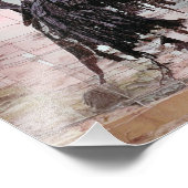 RUITER TE PAARD FOTO AFDRUK (Hoek)