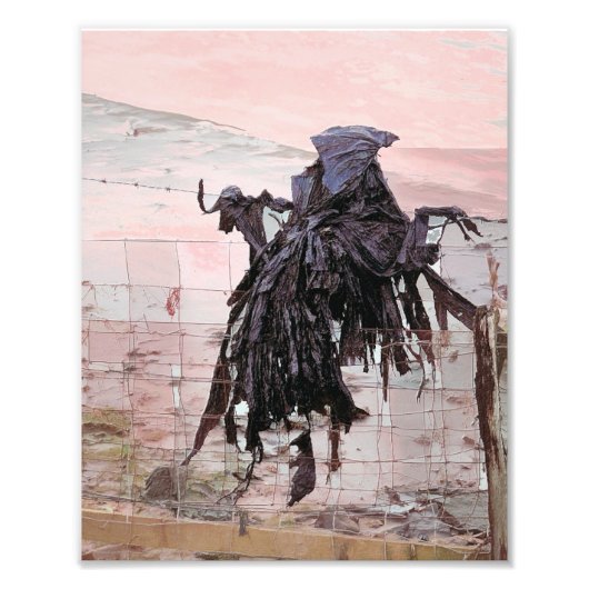 RUITER TE PAARD FOTO AFDRUK (Voorkant)