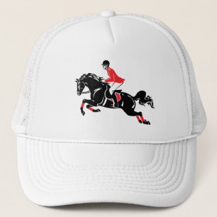 ruiter toon het springen trucker pet
