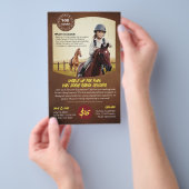 Ruiteravontuur Kinderen les Paard Flyer (Hand)