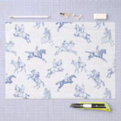  ruiterblauw wit toilet tissuepapier (Craft)