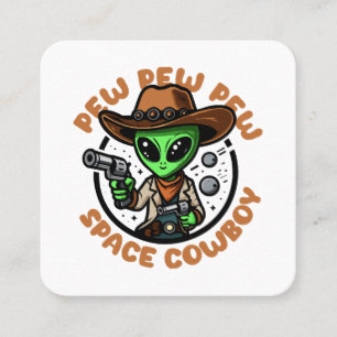 Ruitereind Funny Alien Vierkante Visitekaartje