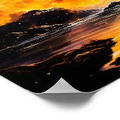 Ruitereiziger Kosmische Horizon Reis Poster (Hoek)