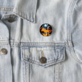 Ruitereiziger Kosmische Horizon Reis Ronde Button 3,2 Cm (In situ)