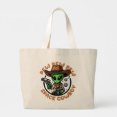 Ruiterepos Fun Alien Grote Tote Bag (Achterkant)