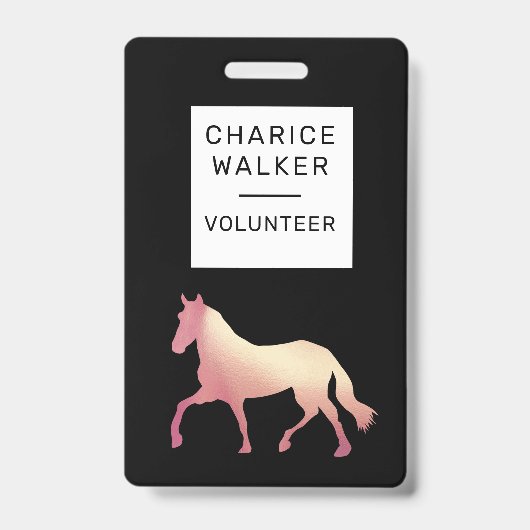 ruiterevenement roos gouden monogram badge (Voorzijde)