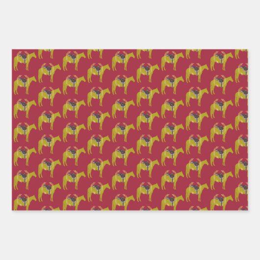 ruiterfeest inpakpapier vel (Voorkant 2)