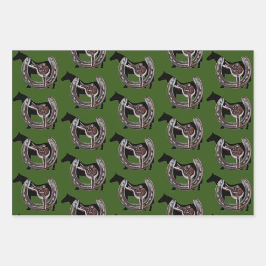 ruiterfeest inpakpapier vel (Voorkant)