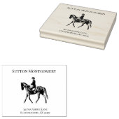 ruiterjockey rubberstempel (Gestempeld)