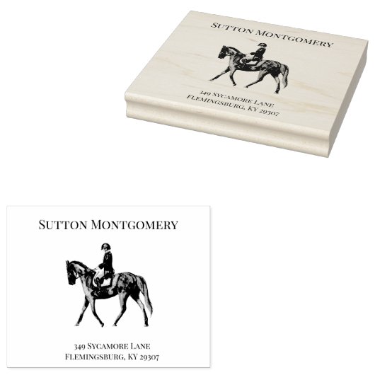 ruiterjockey rubberstempel (Gestempeld)