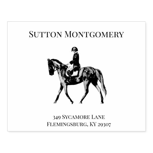 ruiterjockey rubberstempel (Afrduk)