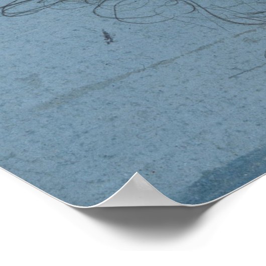 Ruitermonument (studie) door Leonardo da Vinci Poster (Hoek)