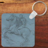 Ruitermonument (studie) door Leonardo da Vinci Sleutelhanger (Achterkant)