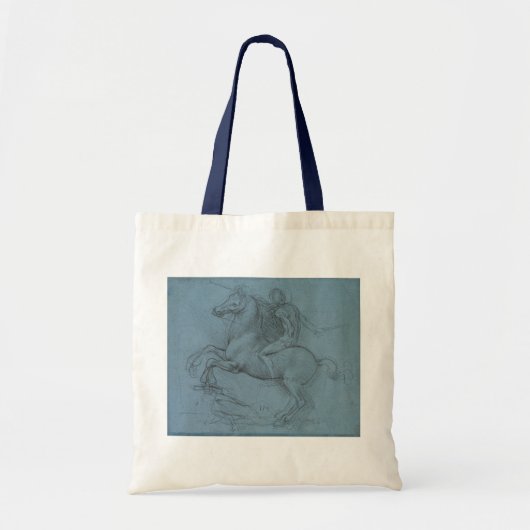 Ruitermonument (studie) door Leonardo da Vinci Tote Bag (Voorkant)