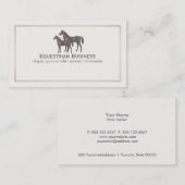 Ruiterpaard ruiterpaard Visitekaartje (Voorkant / Achterkant)