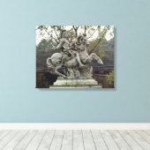 Ruiterportret van Lodewijk XIV 2 Canvas Afdruk (Insitu (Houten vloer))