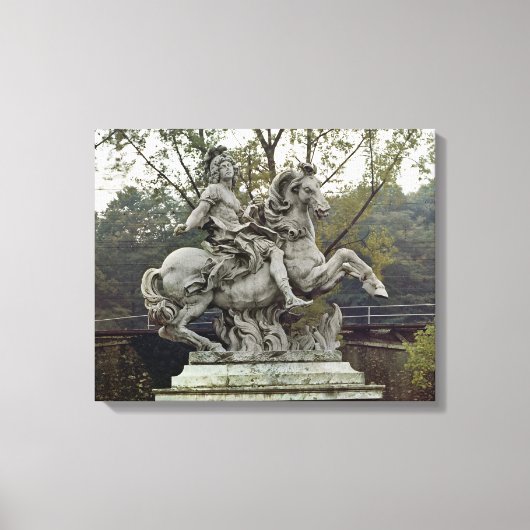 Ruiterportret van Lodewijk XIV 2 Canvas Afdruk (Voorkant)