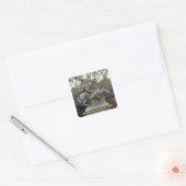 Ruiterportret van Lodewijk XIV 2 Vierkante Sticker (Envelop)