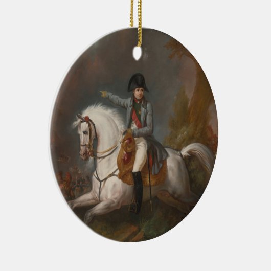 Ruiterportret van Napoleon Keramisch Ornament (Rechts)