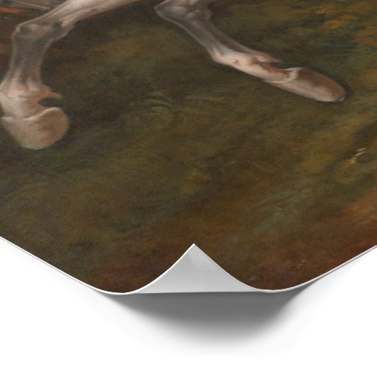 Ruiterportret van Napoleon Poster (Hoek)