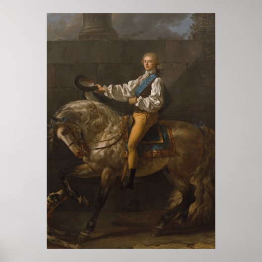 Ruiterportret van Stanisław Poster (Voorkant)